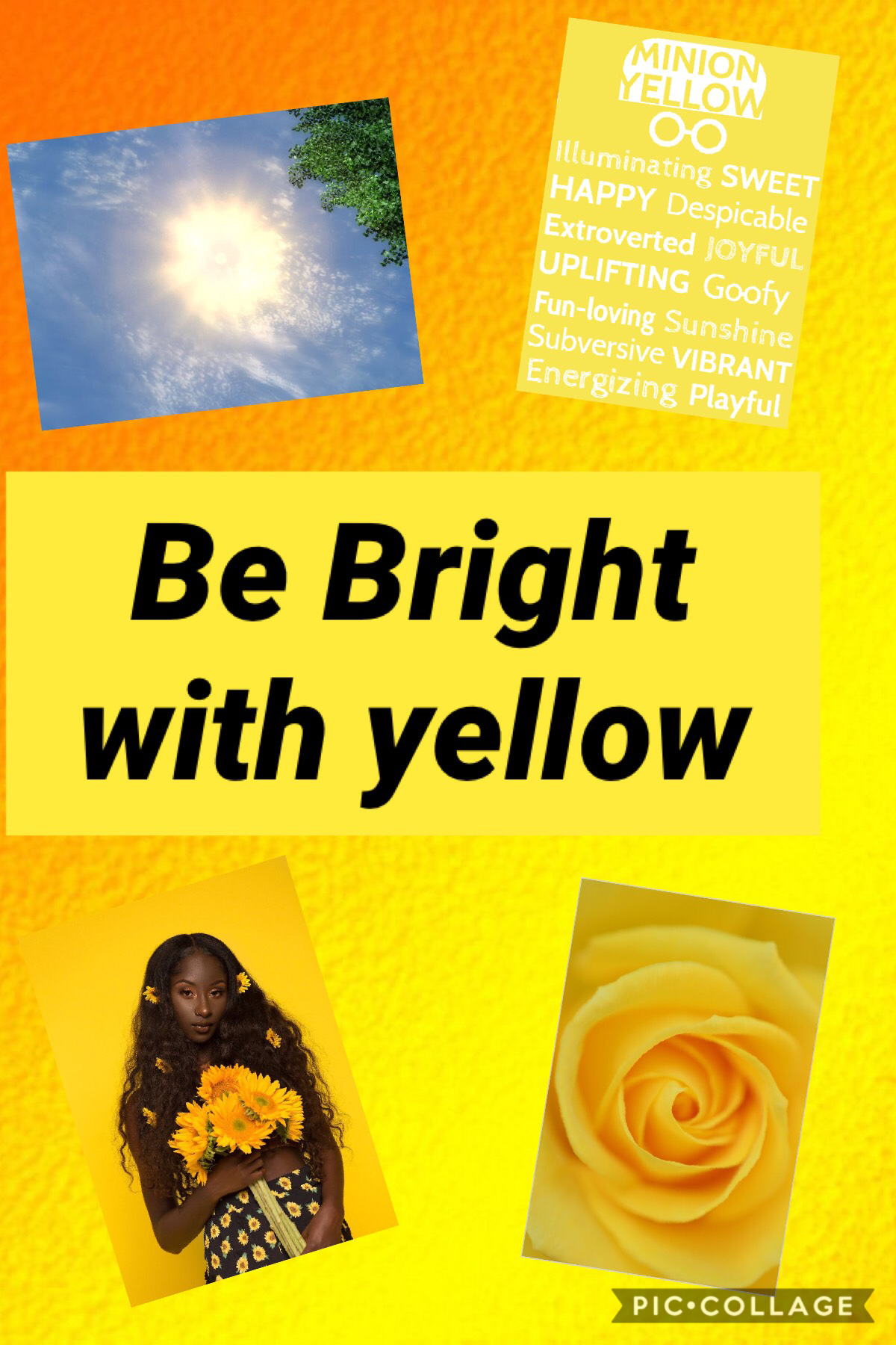 Be bright with yellow, this is one of the best ones I made, also follow me yall