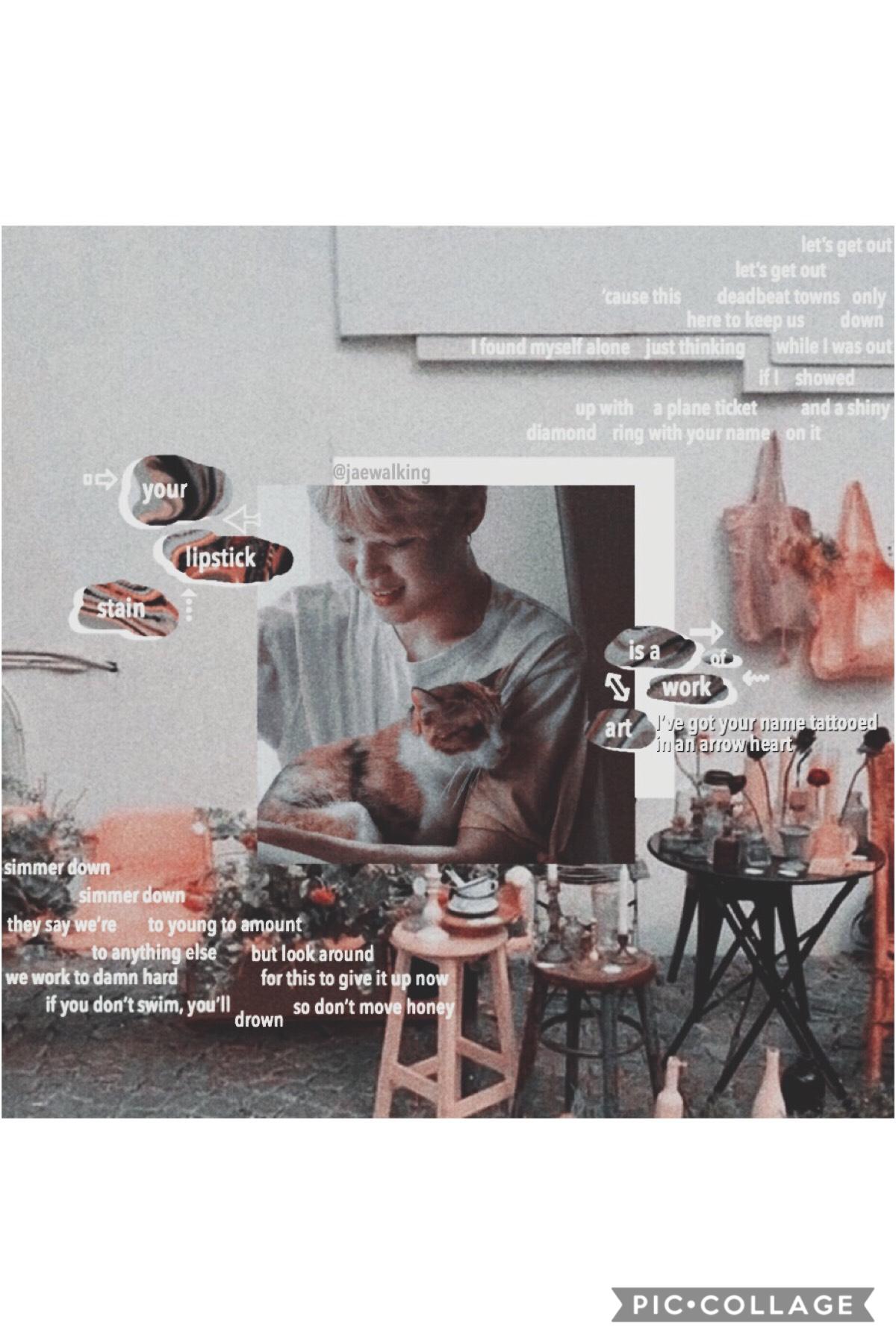 🍚🍚hIGH rICE🍚🍚
qotd: name the song the quotes in this edit r from
if you get it i’ll give u a gold star

quick edit😬
sorry for all the cluttered mess surrounding jimin. how uncentered this is... smh😔