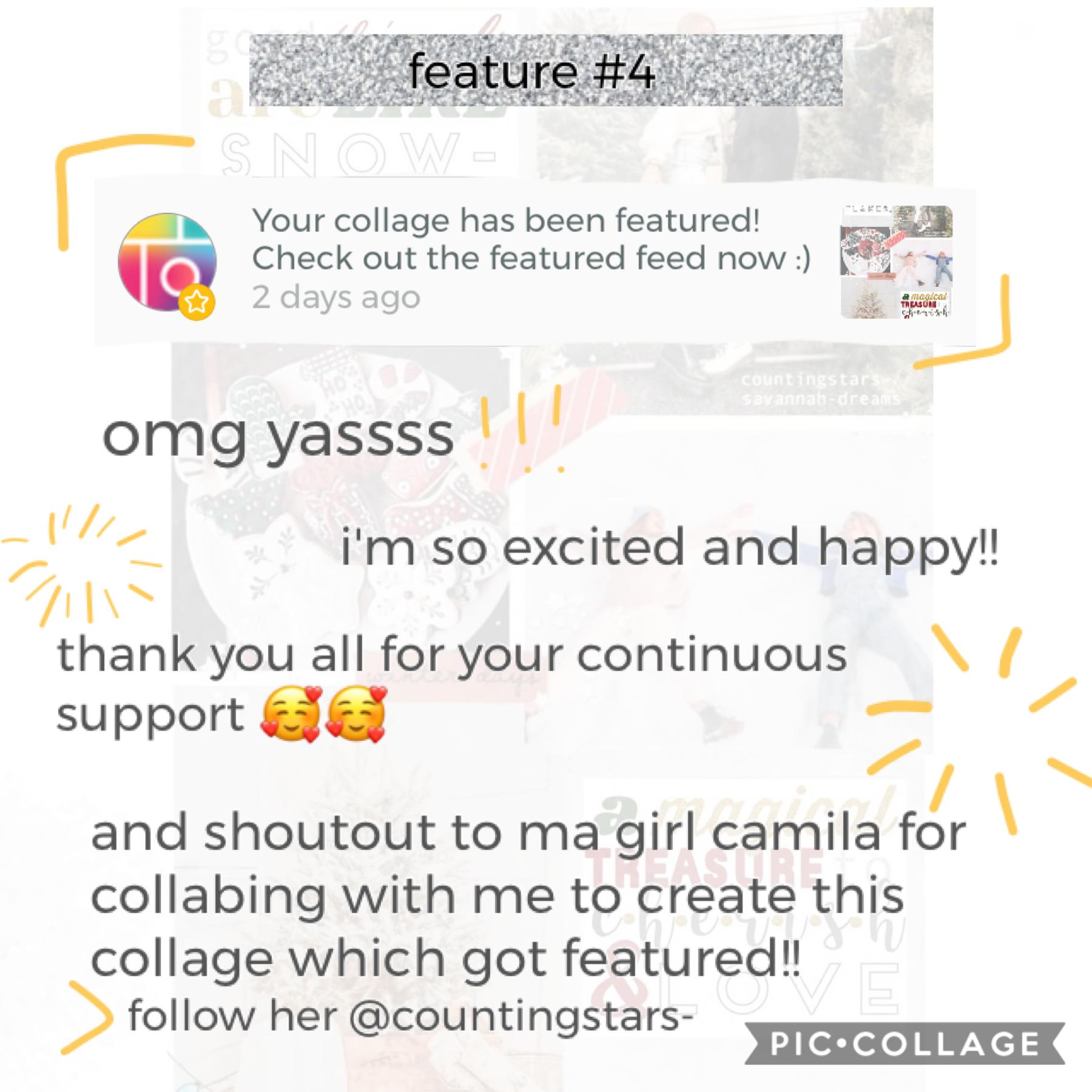 eeee 🤩🥰 thank you everyone in the pc community and of course the pc creators themselves for featuring our collage 🌈🌈