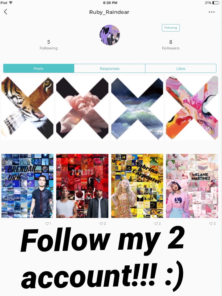 Follow my 2 account!!! :)