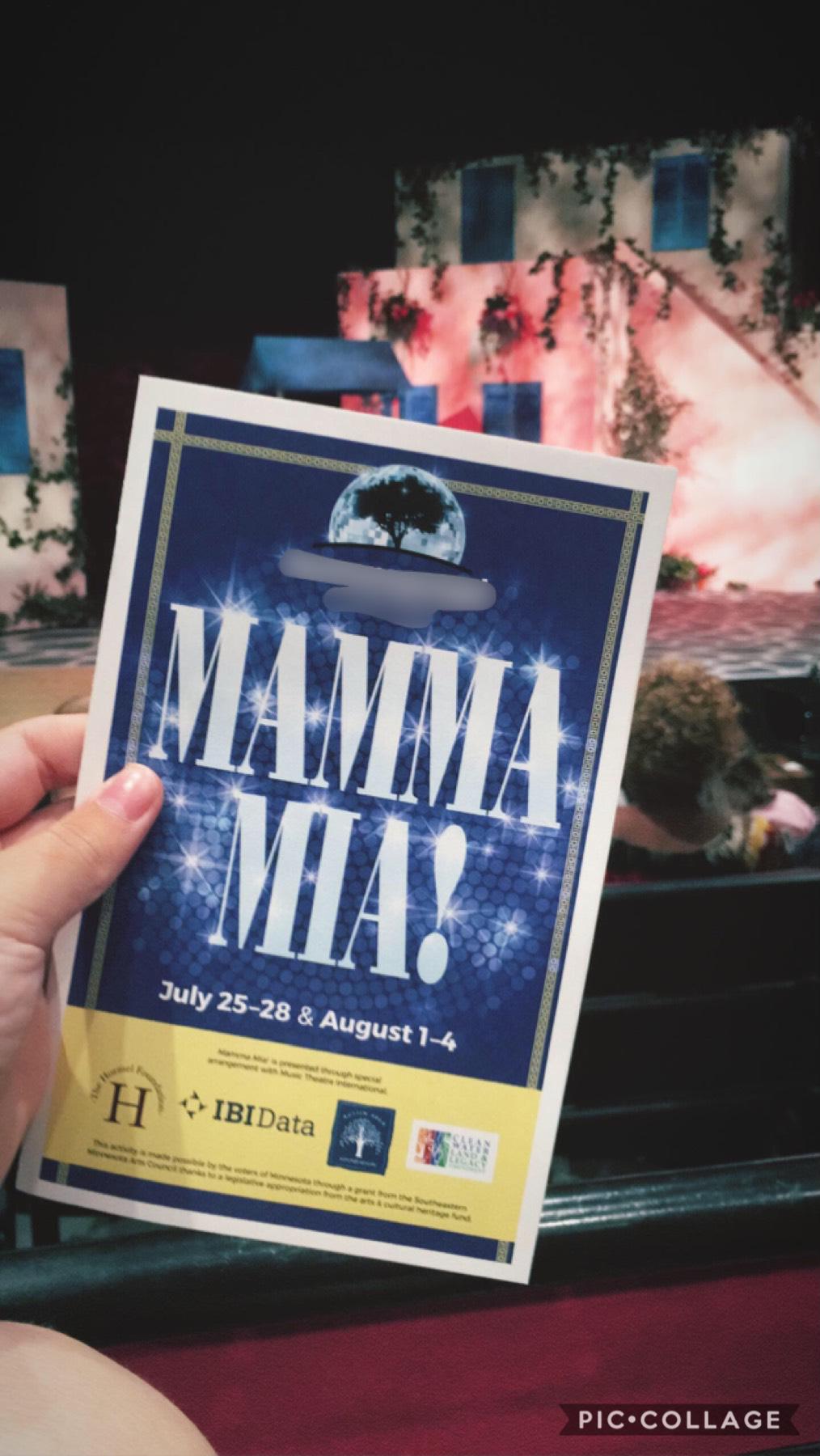 I just saw Mamma Mia!!!
(In the town I was born in :))
It was SO FUN!!
There were a couple cute guys and a couple cute girls in it hehe
Actually one of them was my dad’s friend’s son
So
