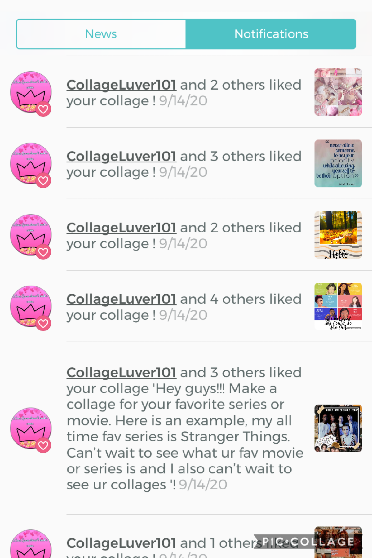 Shoutout to Collage Lover!