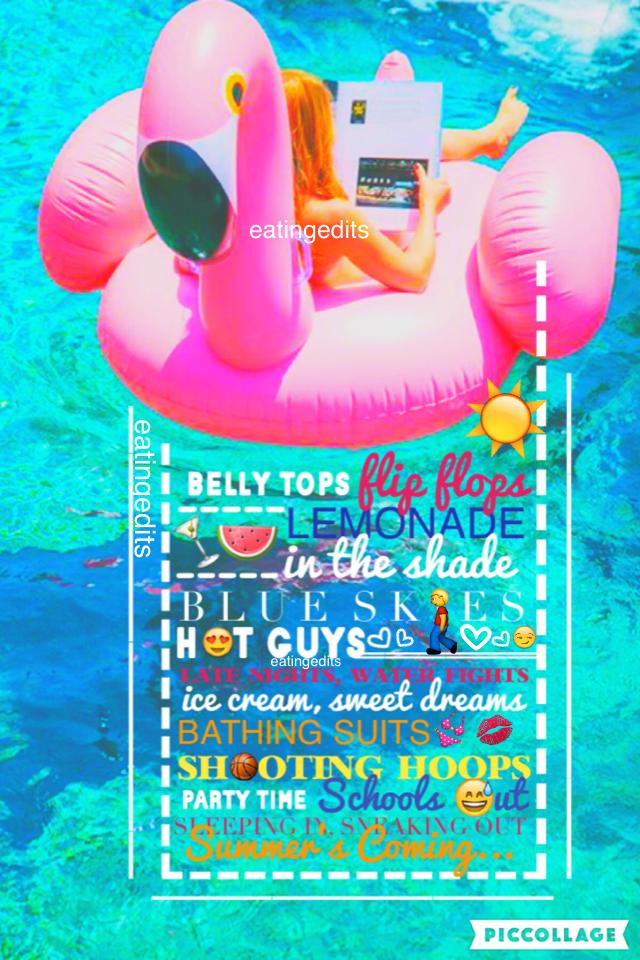 SO PUMPED FOR SUMMERRR YES//this took a while but I think I like how it turned out :) read it, it's cute 🌸💖👙☀️😛