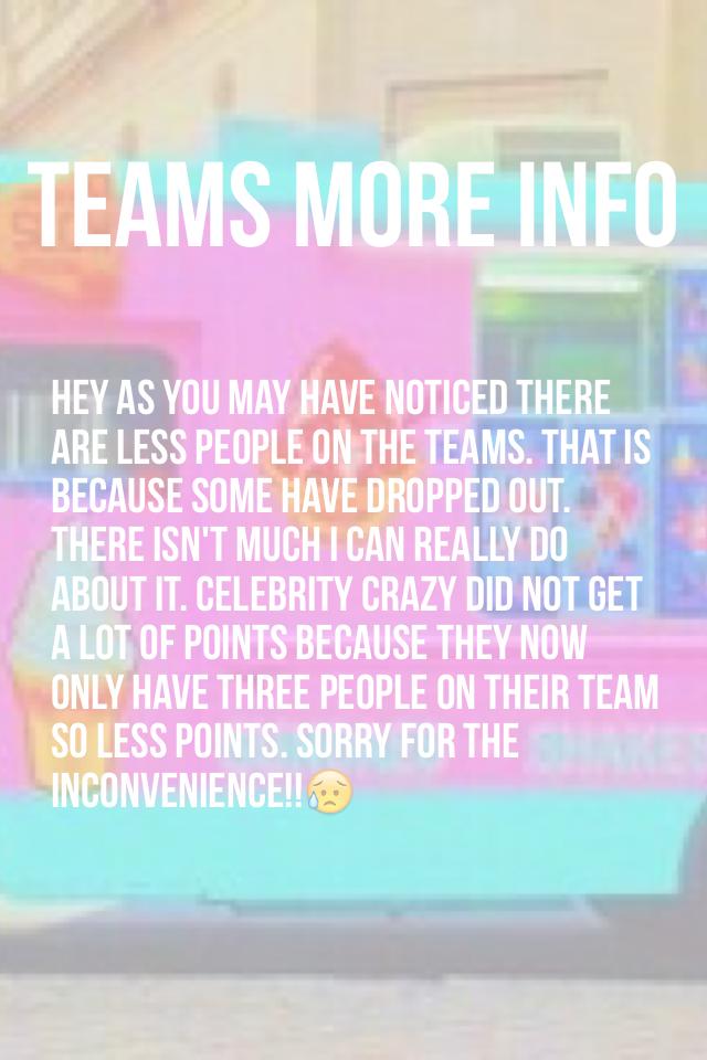 Teams more info 