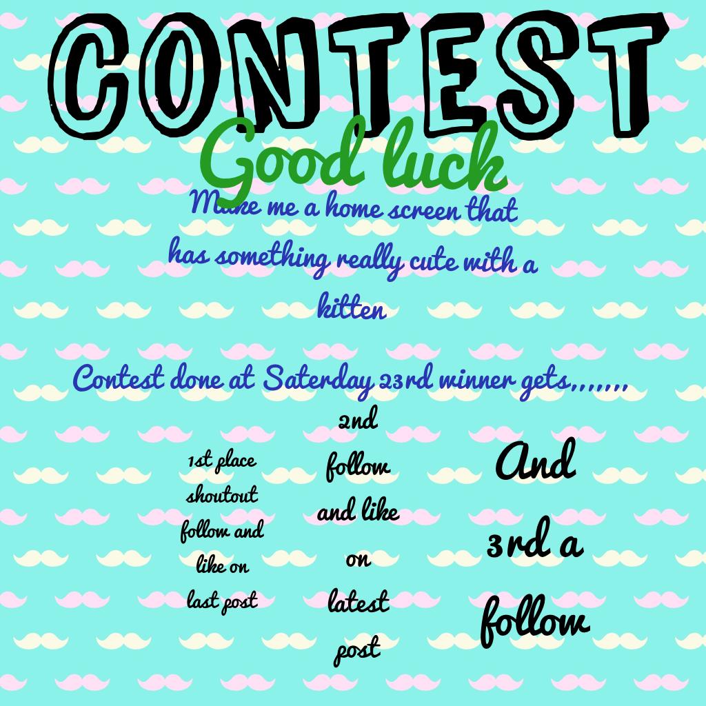 Contest! Good luck