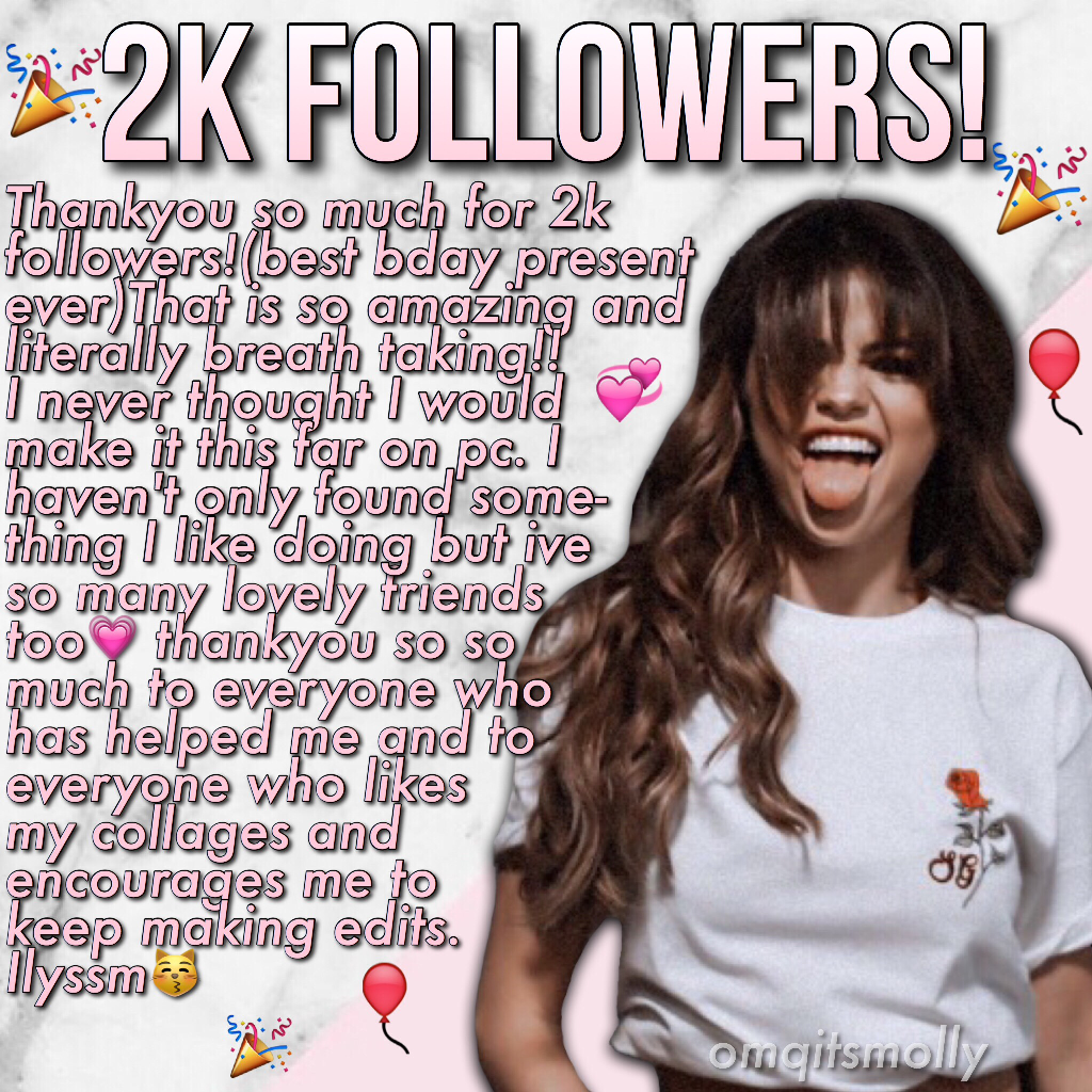 Thankyou so much to everyone who has helped me to get to where I am now it is literally breath taking! It is also the best birthday surprise I've had today so thankyou so so much it means a lot✨
Ilyssm!!😽💞
