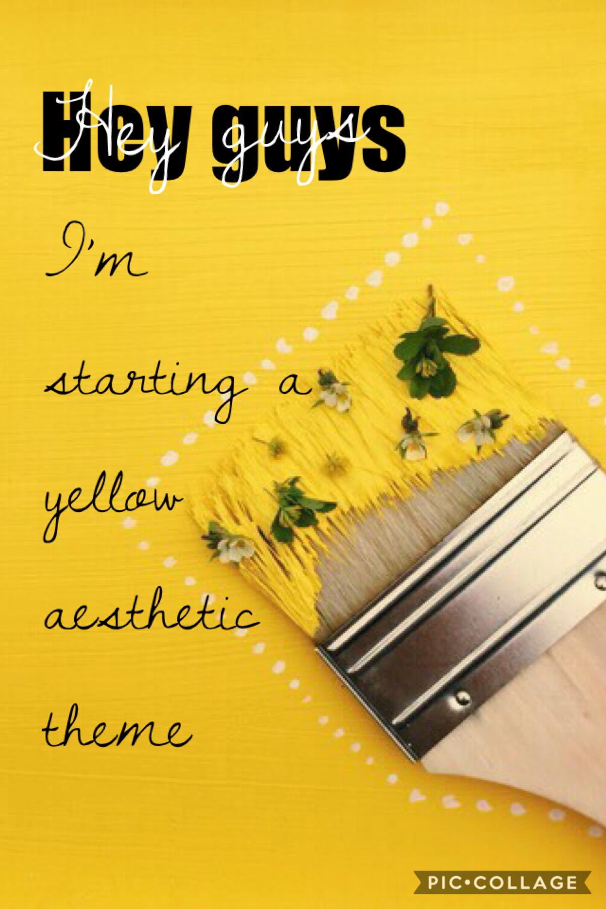 New theme: yellow aesthetic 