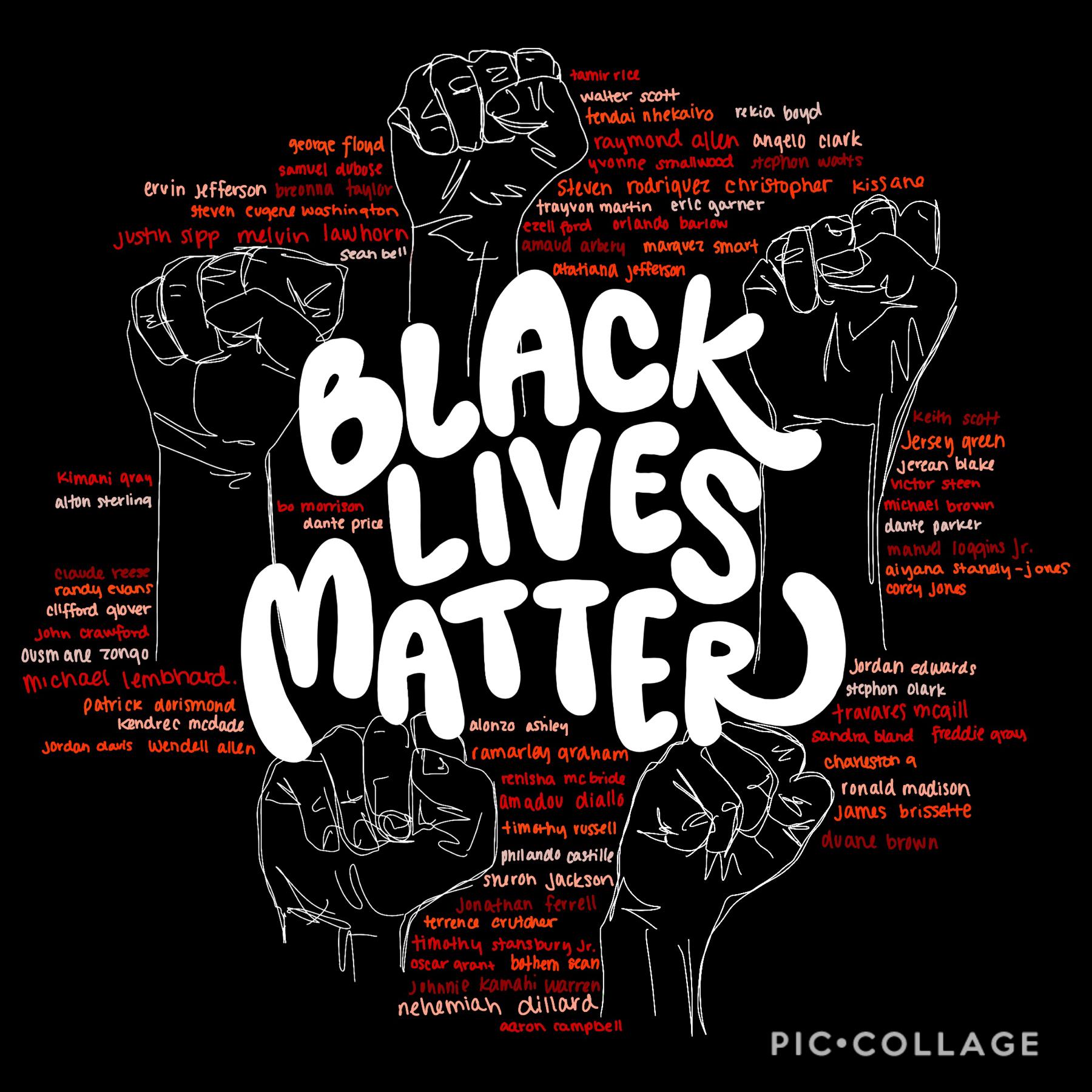 👇🏾👇🏿👇🏽
black lives matter !!!
this doesnt look great but i needed to make something. 
please stay safe, smart, and informed!
these are scary times. 