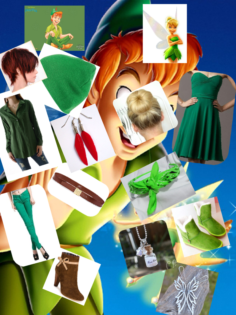 Peter pan and tinker bell outfits