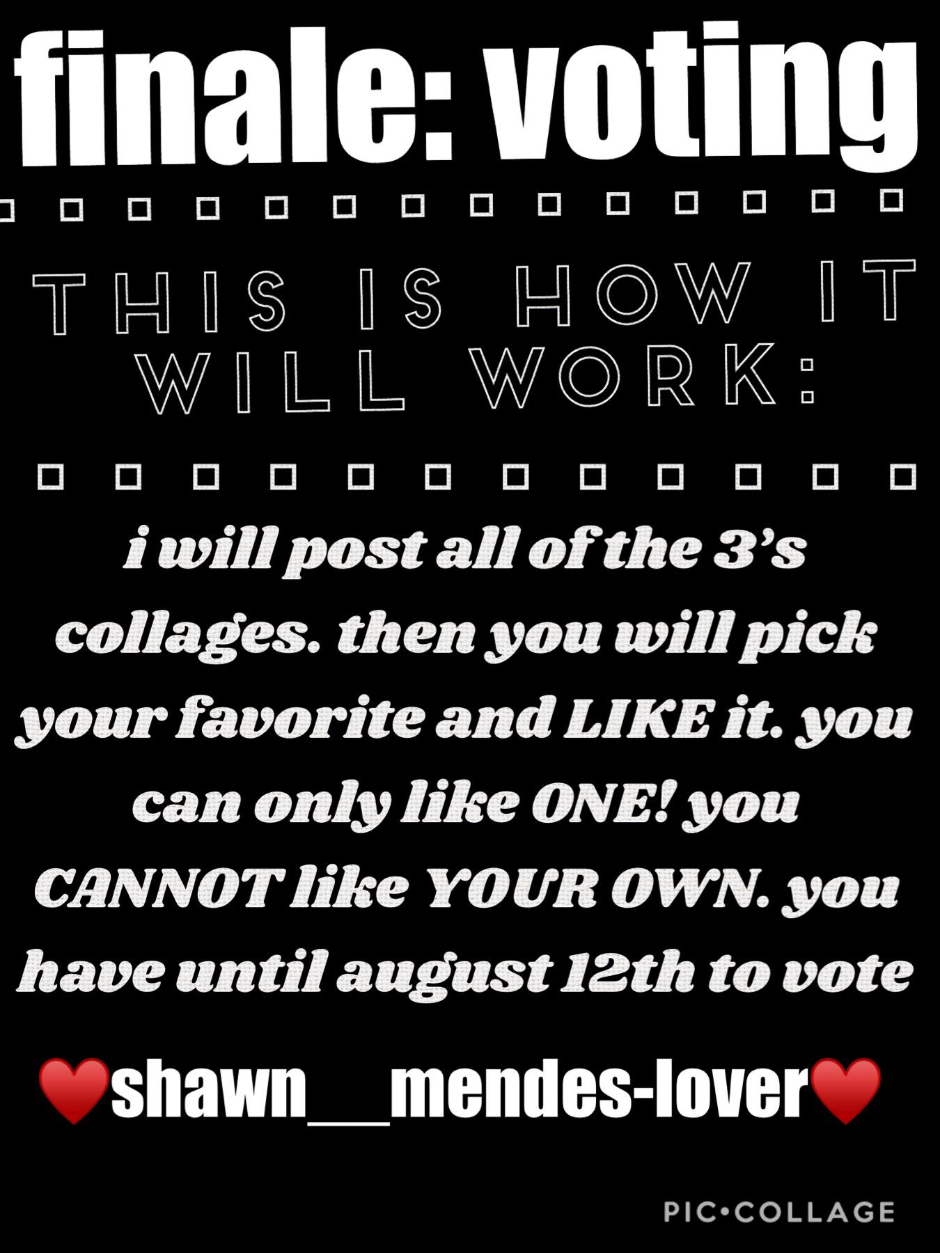 VOTING. PLZ READ RULES B4 VOTING