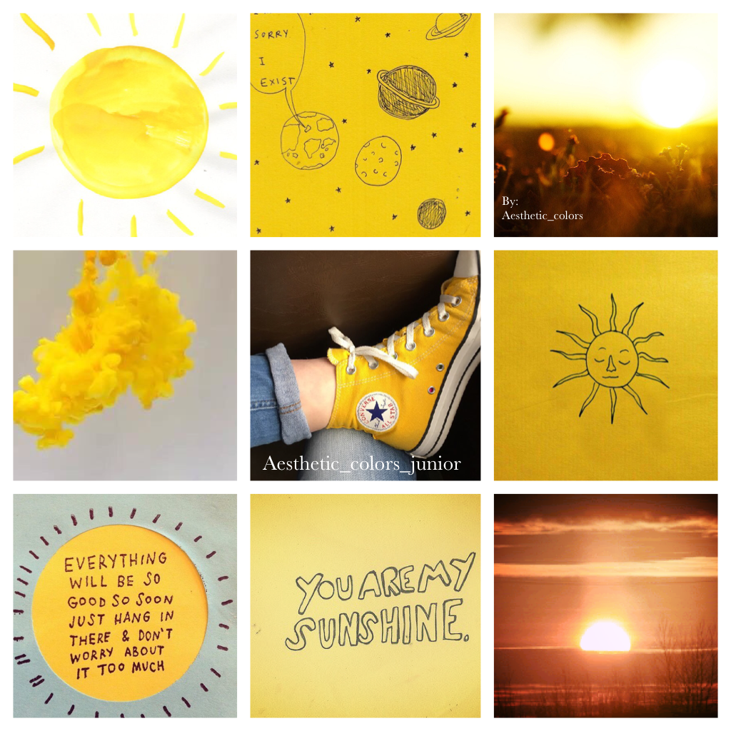 For my friend aesthetic_colors_junior, a sunny collage ☀️