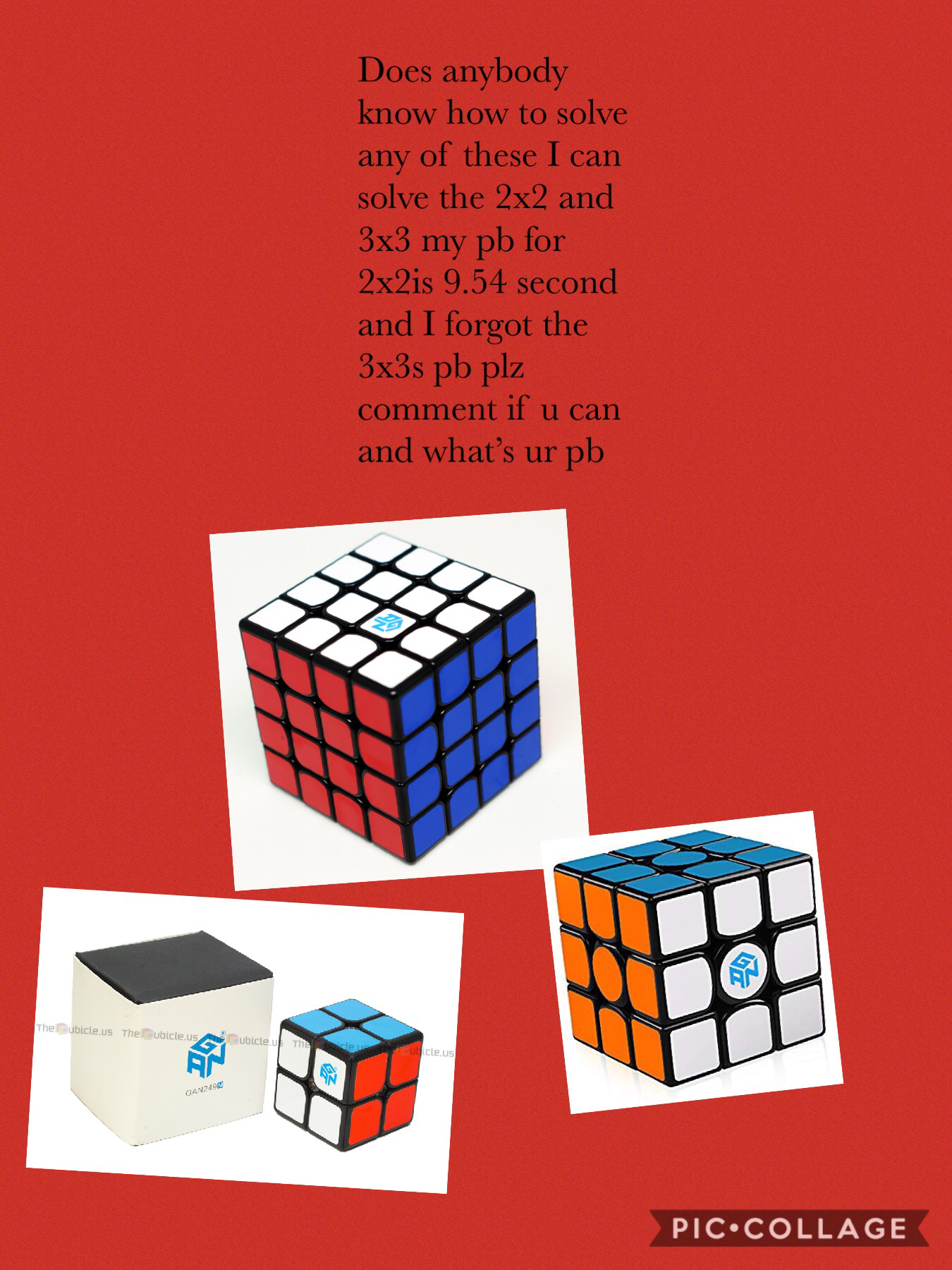 I love Rubik’s cubes 