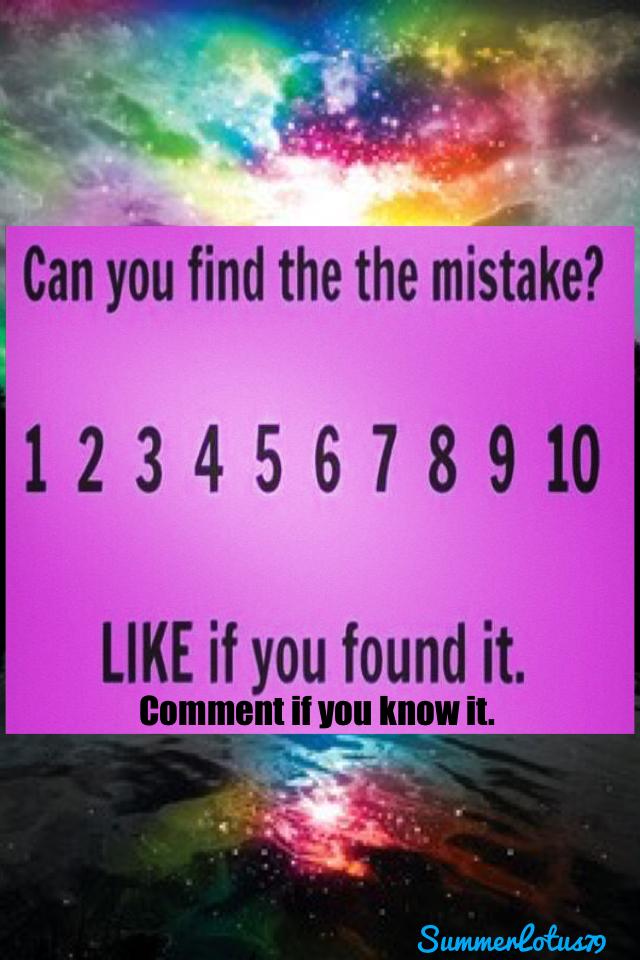 Find the mistake yet?