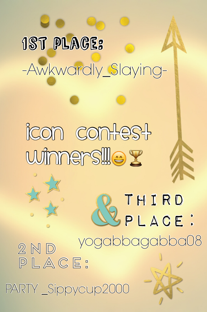 Icon contest winners! Congrats