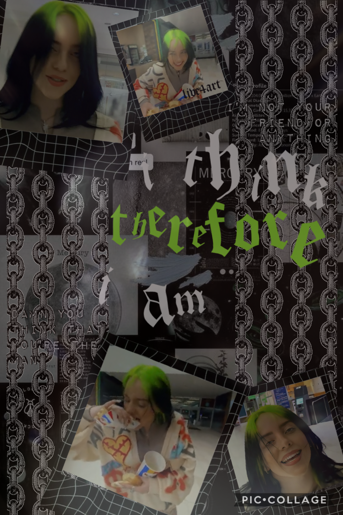 💚tap💚

have you streamed billie's new single "therefore i am"? if not check it out! also don't forget to watch the music video on youtube, it's AMAZING
