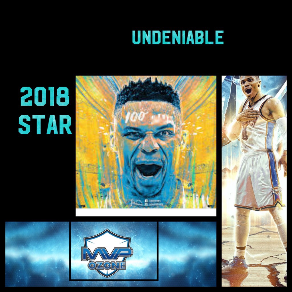 2018 star Russell Westbrook, my favorite player!!
