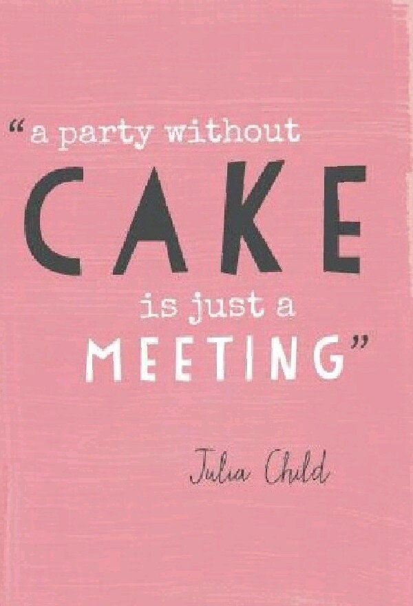 cake makes it a party
