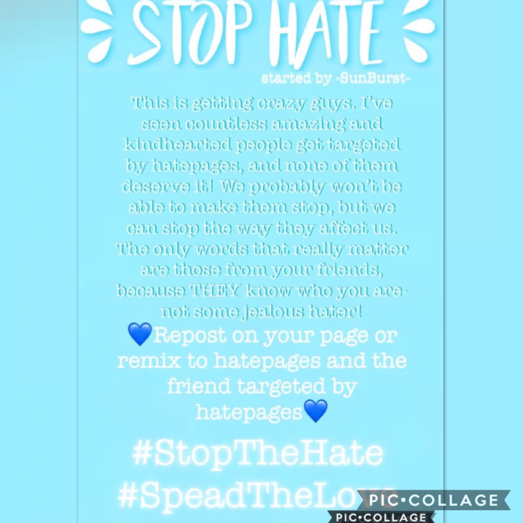 STOP THE HATE!