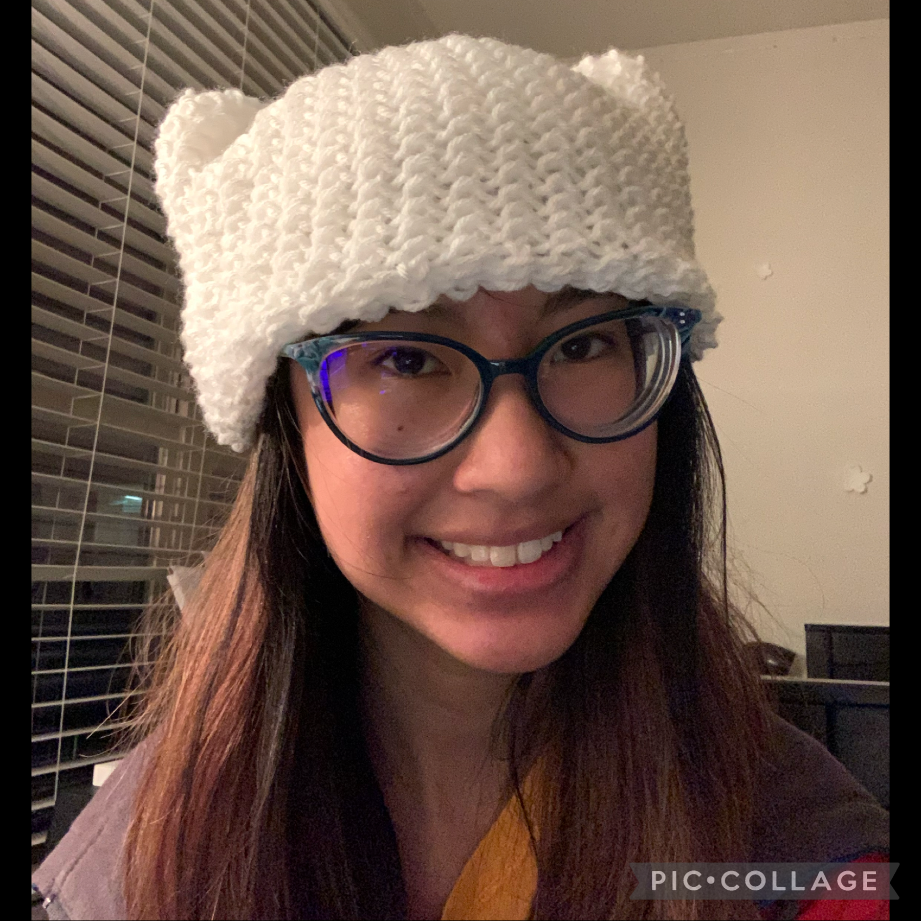 Not a drawing, but I knit this cool hat