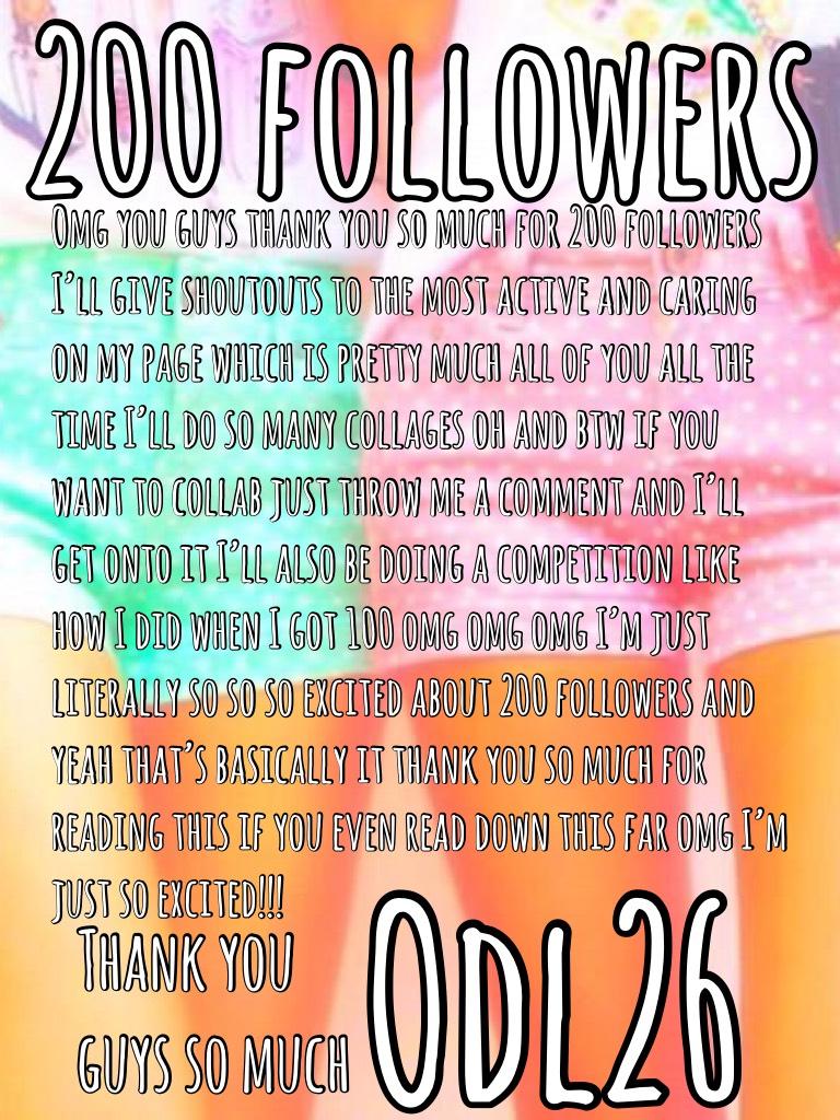 200 followers