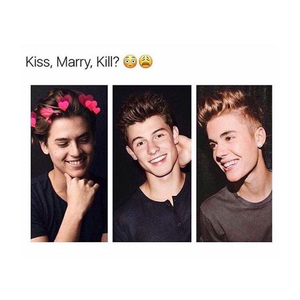 Kiss Justin , marry Shawn, kill the twin 😭