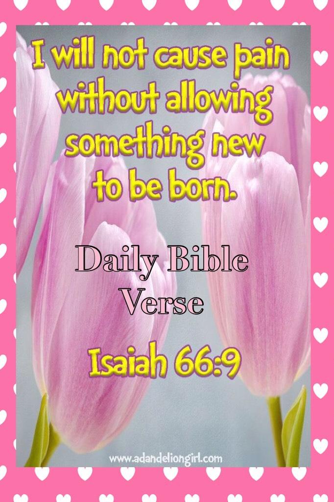 Daily Bible Verse-Isaiah 66:9