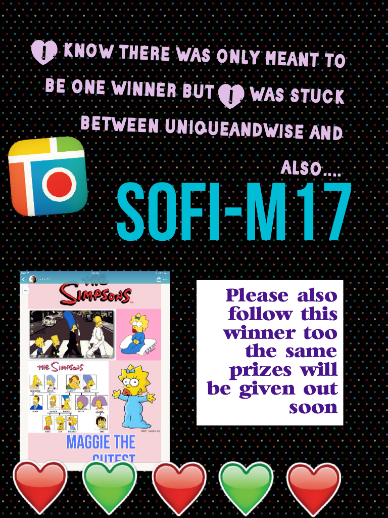 Sofi-m17 is another winner couldn't decide between the two collages!!!