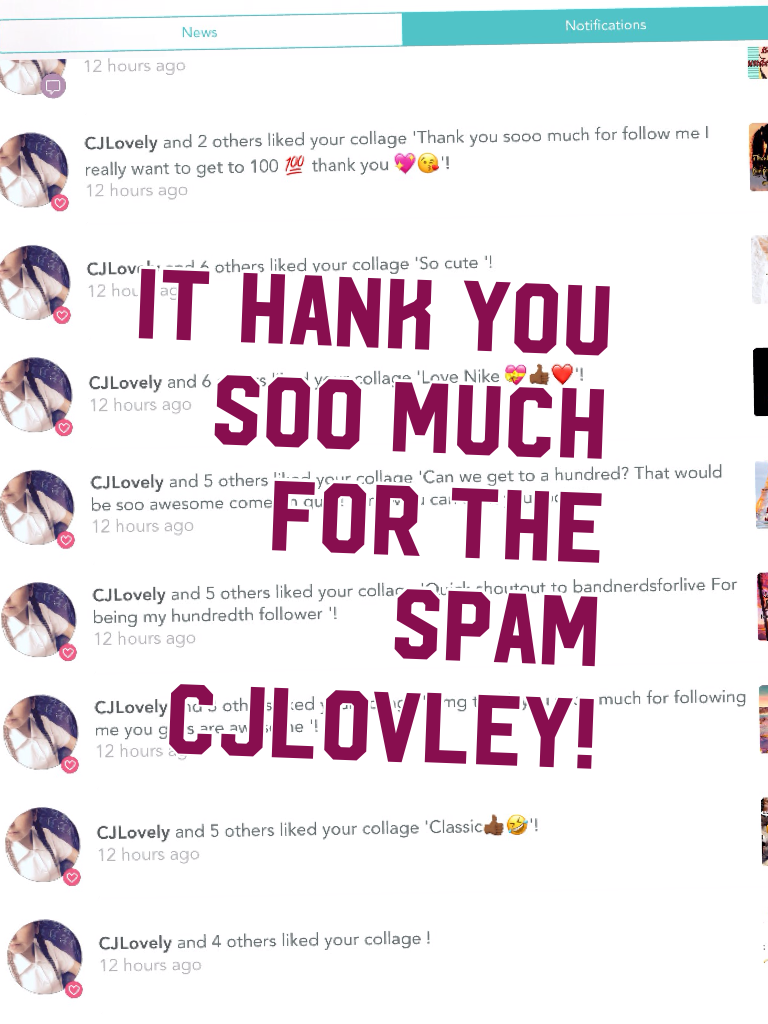 It hank you soo much for the spam CJlovley!
