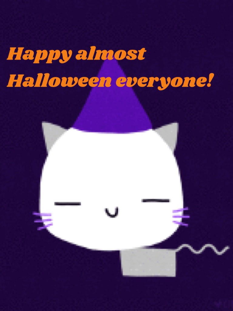 Happy almost Halloween everyone!