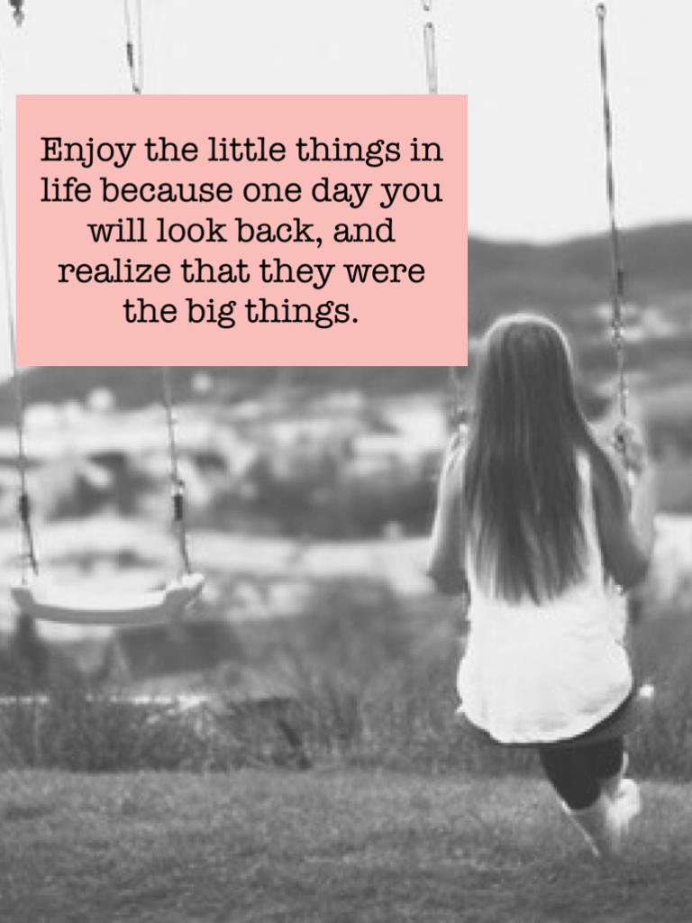 Enjoy the little things in life! 