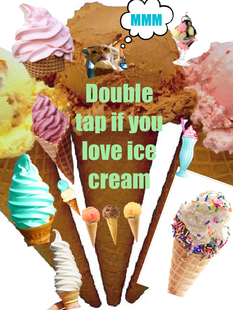 Double tap if you love ice cream