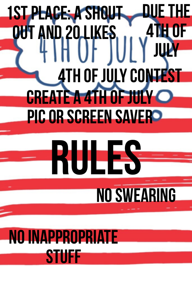4th of July contest 