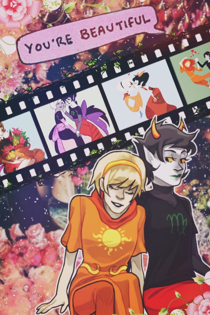 🌸Tap🌸
I wanted to do something flowery so take a Rosemary from Homestuck, such a sweet ship >-> 