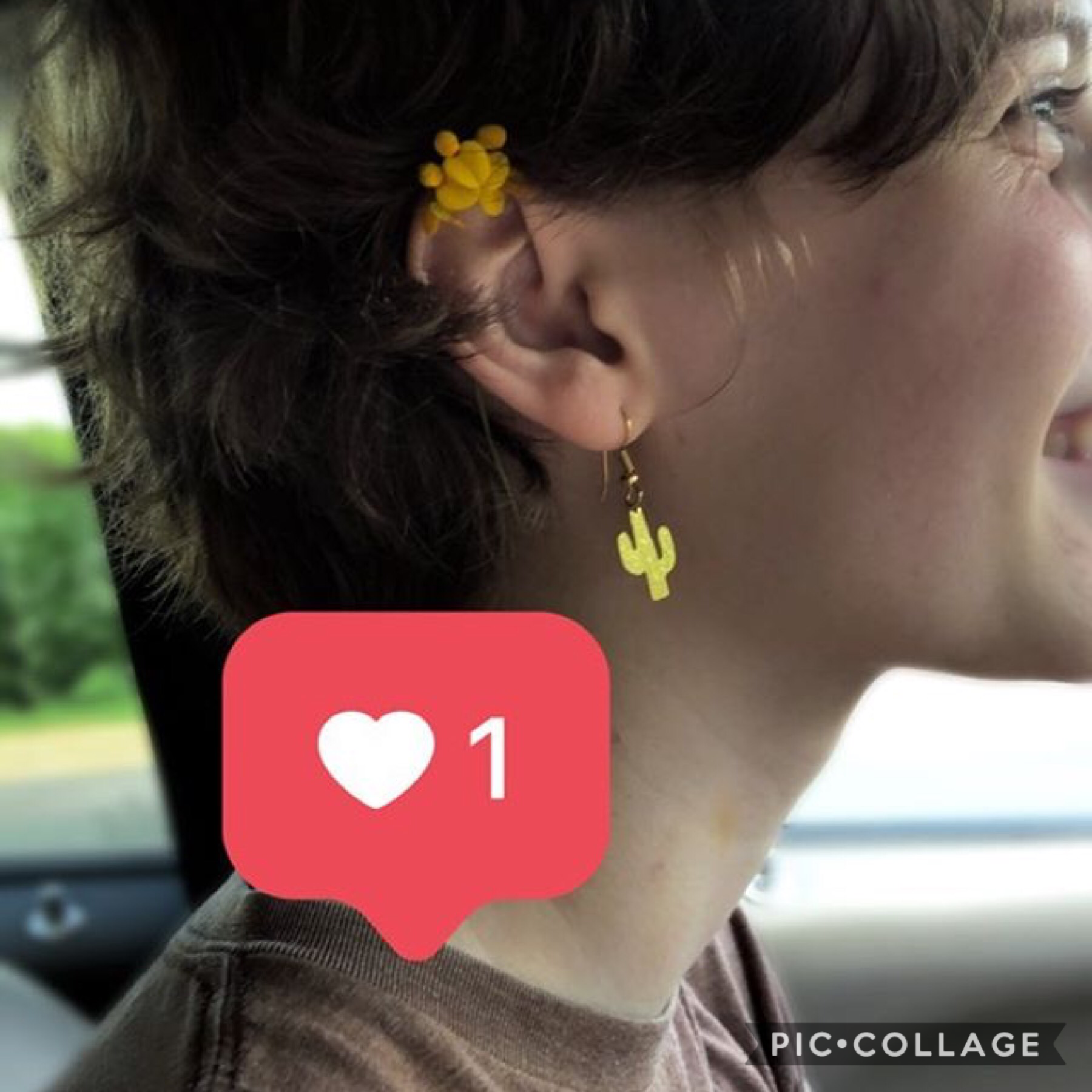 i can’t believe i have a gf who puts flowers in my hair and takes cute pictures of me
