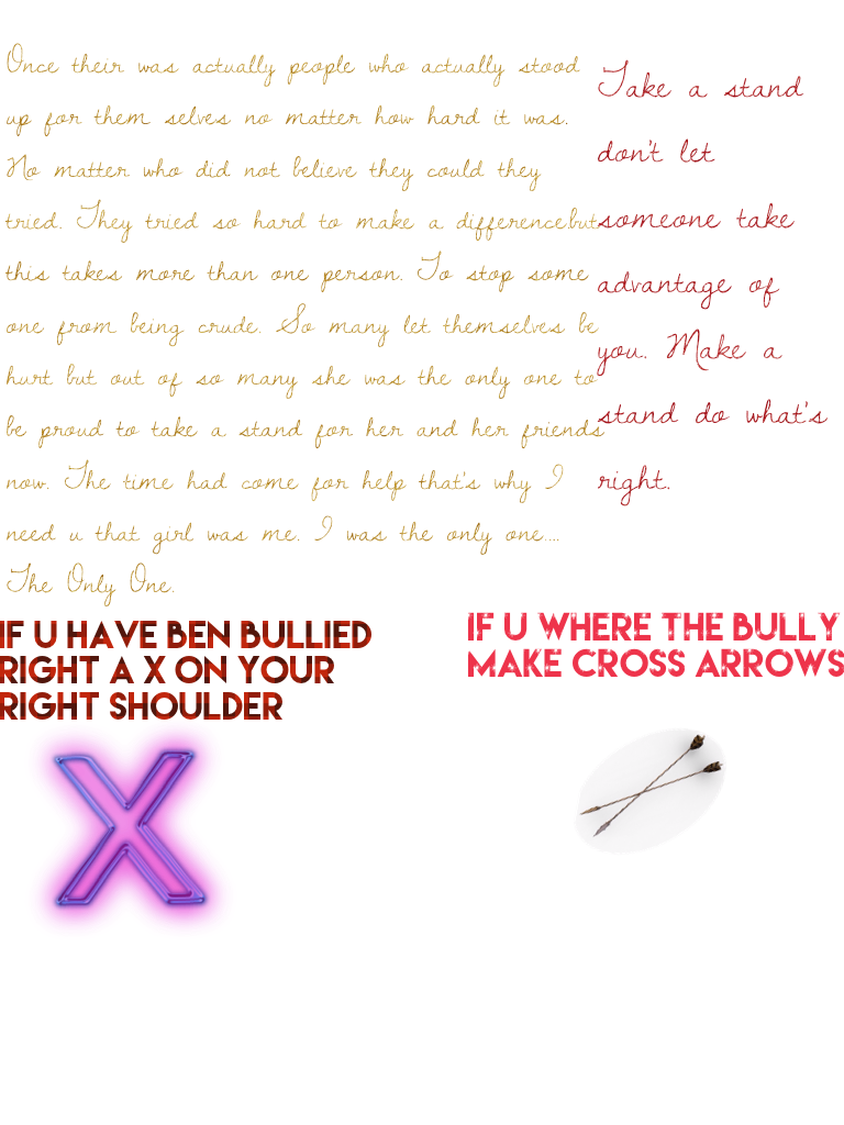 Xs and arrows project if u have Ben both do both.