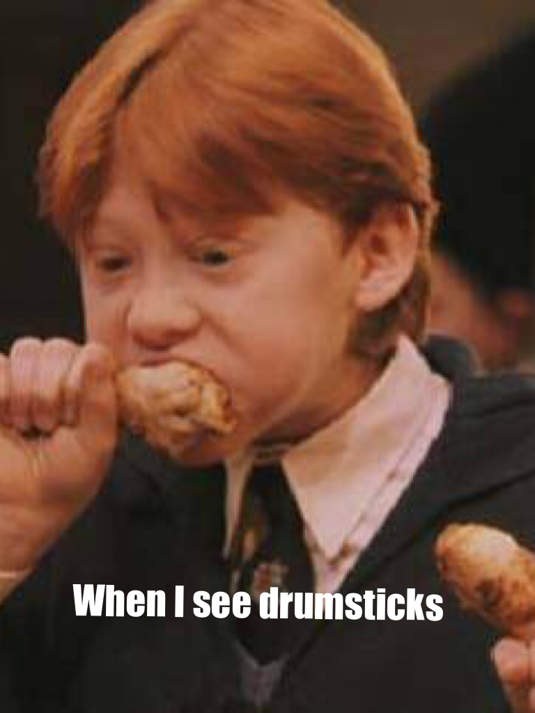 When I see drumsticks haha lol post soon :)