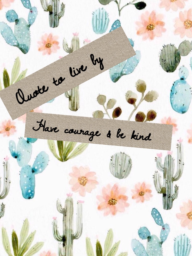 Have courage & be kind