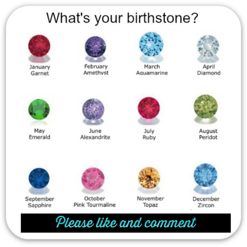 What’s your birthstone?