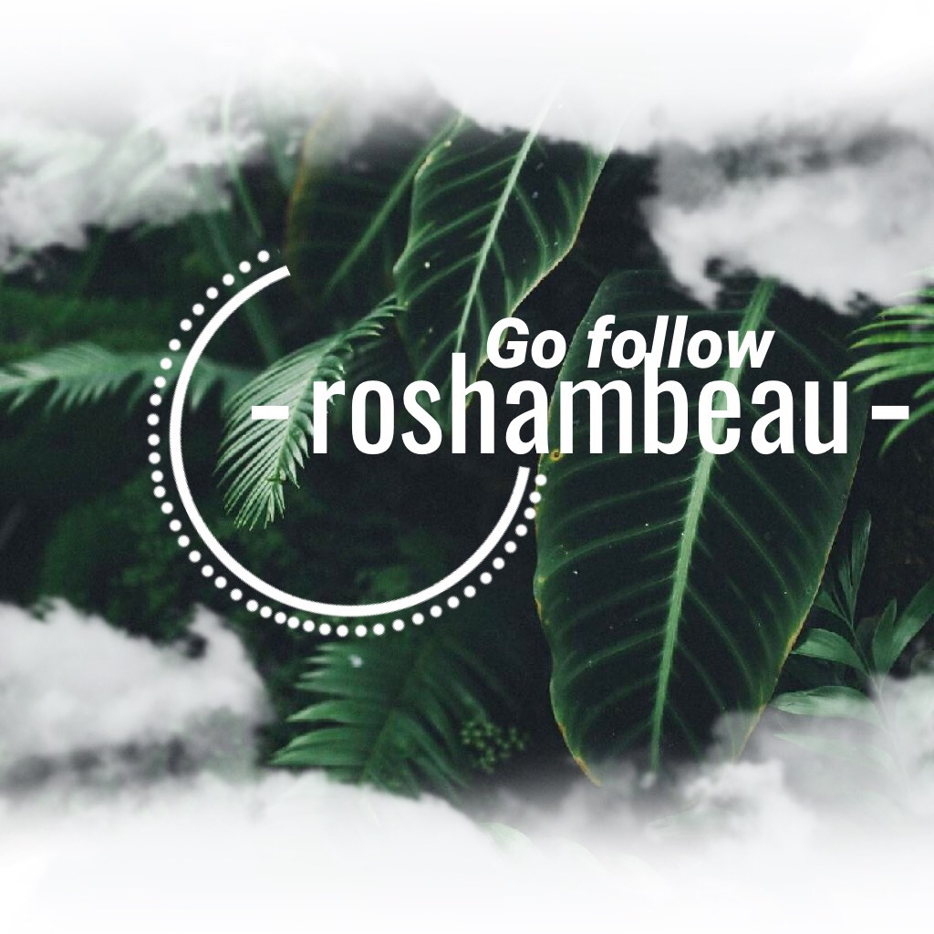 TAP IMPORTANT
Okay so Roshambeau wants to leave and she is great and amazing. She doesn't think people are so go spam her with nice comments and likes!
Guys this really means a lot if you care repost this with #roshambeauwecare!