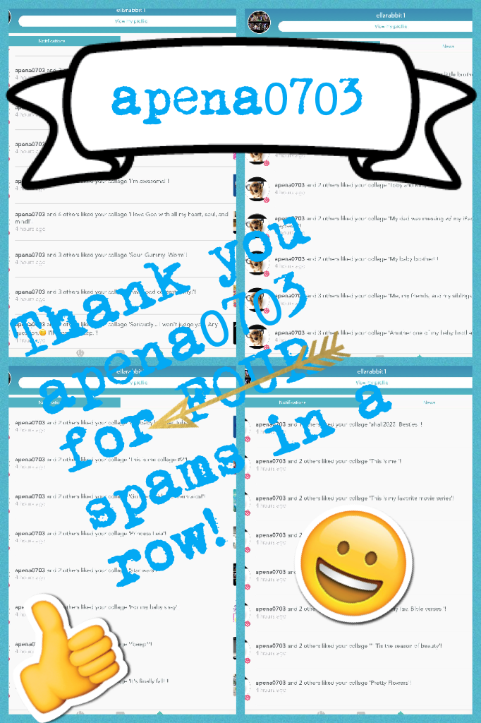 Thank you apena0703 for FOUR spams in a row!