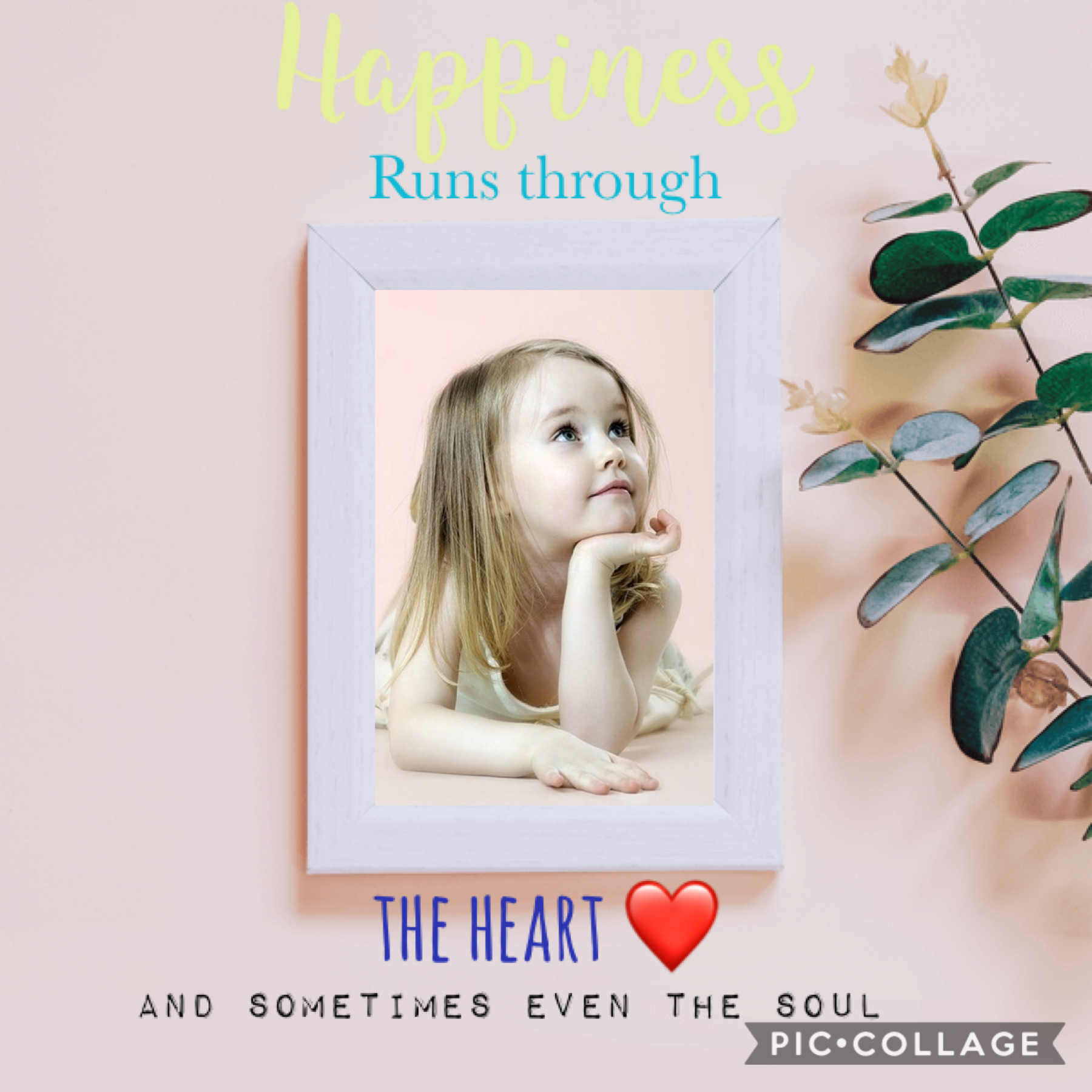 Happiness runs through the heart and sometimes even the SOUL 💕
