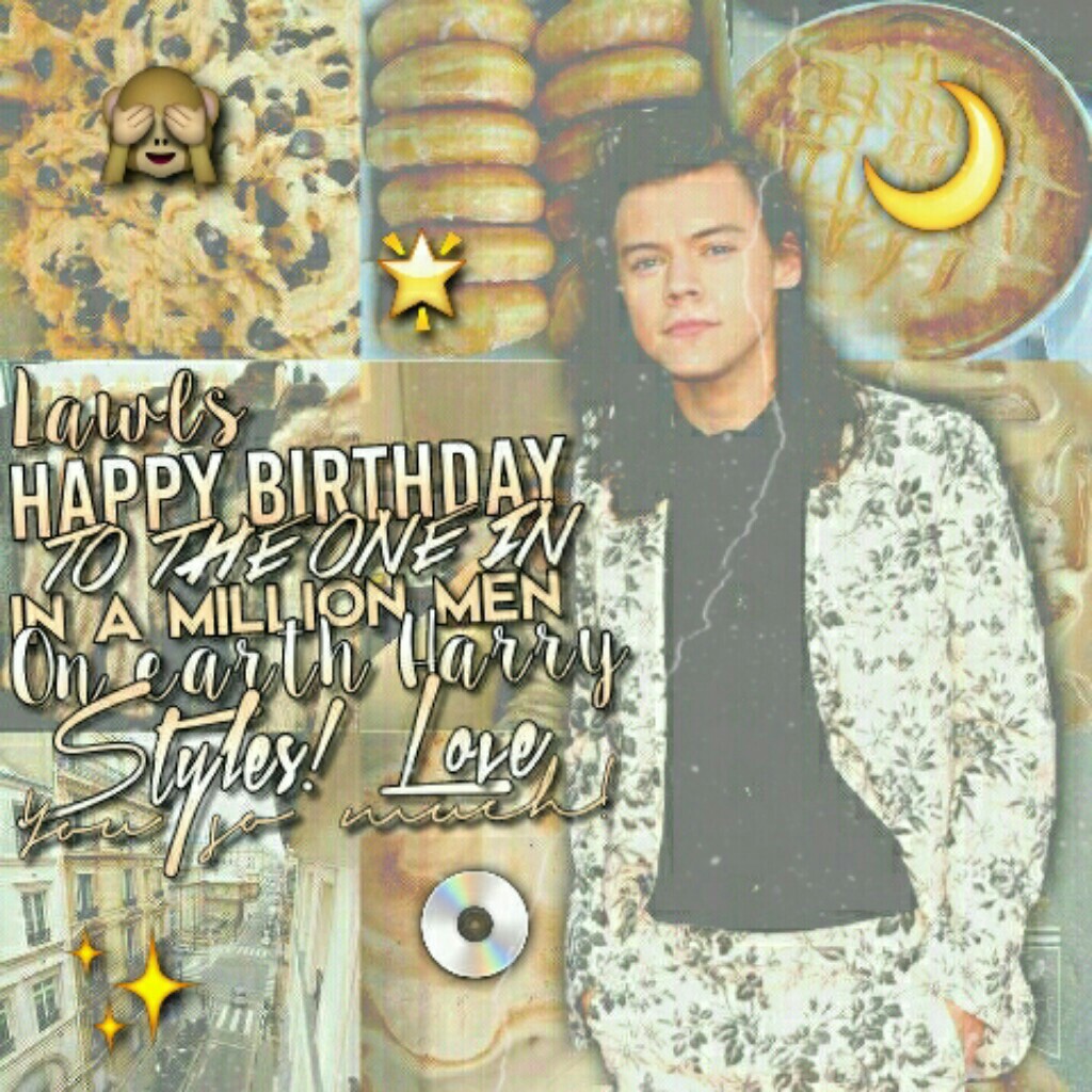 Happy Birthday to cupcake Hazza! 😍💓✨💫😘 I love him sm you guys don't even know 😚💖😻 This doesn't even match with my theme but I mean? it's okay right ladies? 😘❤😍🙈 xx Ariel 😇💜💭