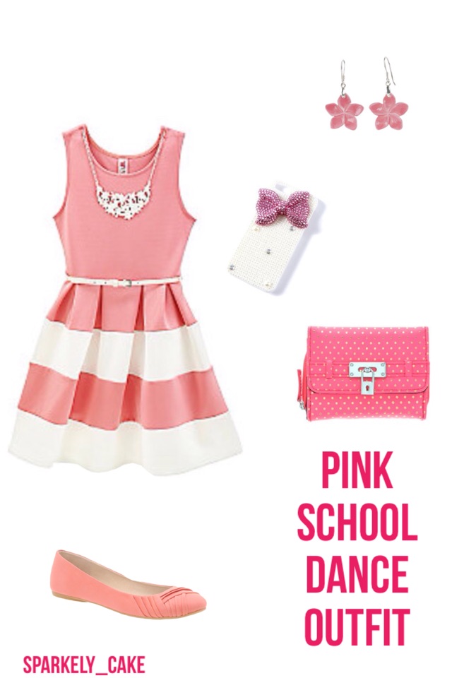 Pink school dance 
Outfit 