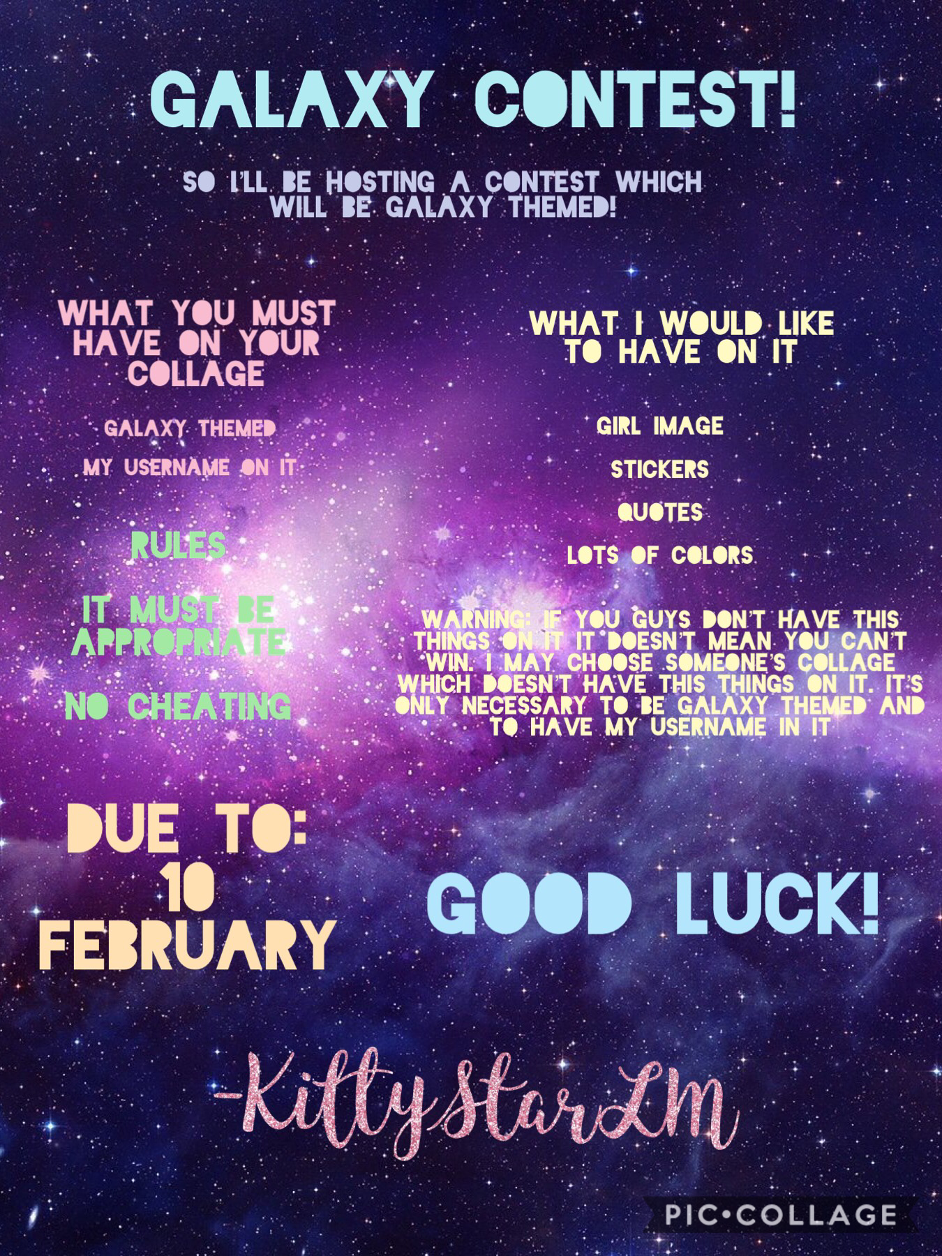Join my galaxy contest!❤️🌌