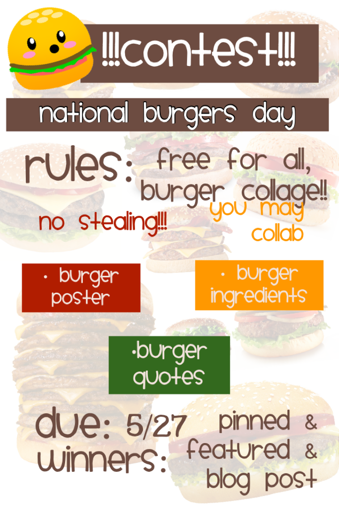 National Burgers Contest!