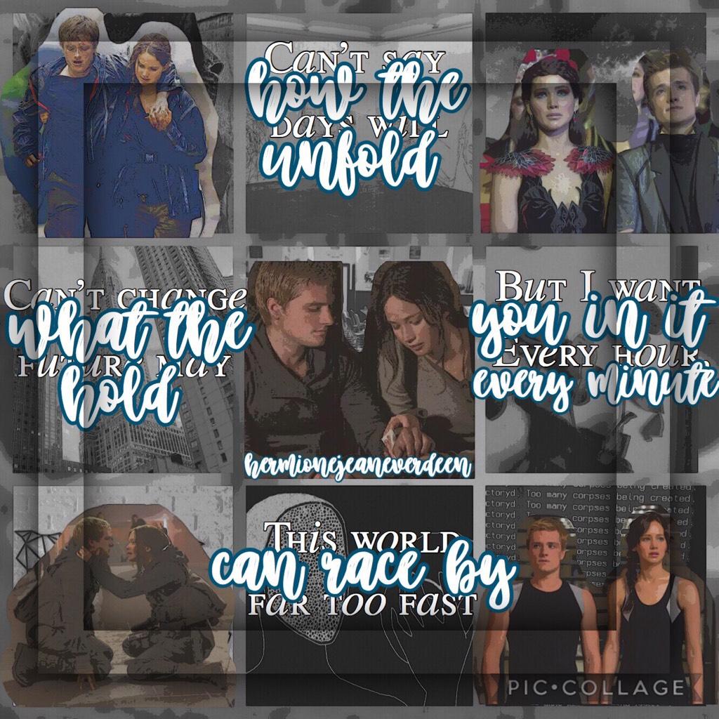 💙tap💙
❣️Katniss and Peeta❣️
✨Running Home to You by Grant Gustin✨
🔥I haven’t made a hunger games edit in so long!🔥
💛Comment your name for a mini playlist(my music isn’t really that great btw) Got this from @love-SapphireSwirl go follow her!!💛












