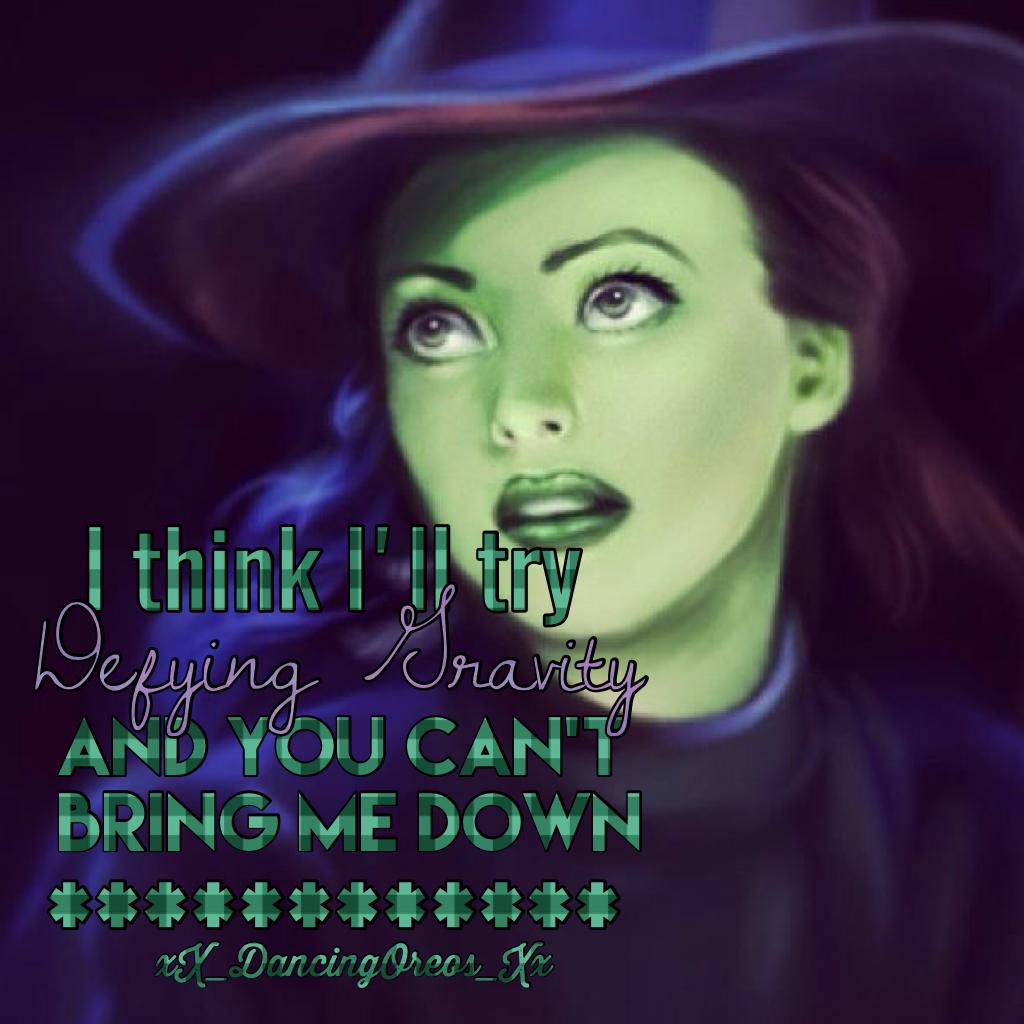 It's Wicked Wednesday! Get it? It's from the musical wicked! I probably seem lame right now but it's a really good musical! Ly all x
