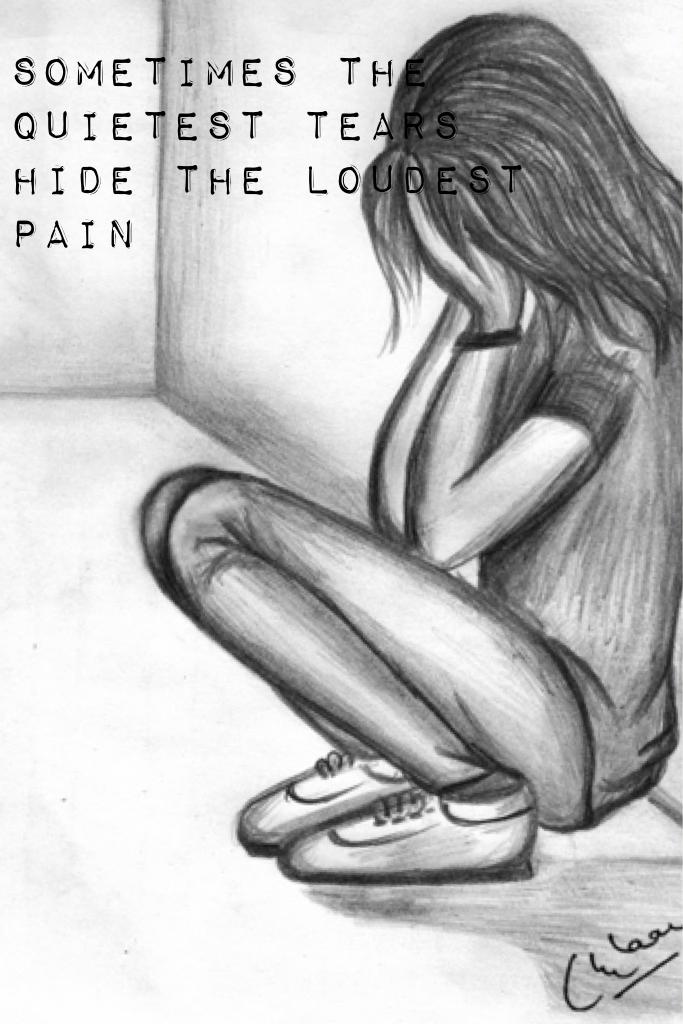 Sometimes the quietest tears hide the LOUDEST pain