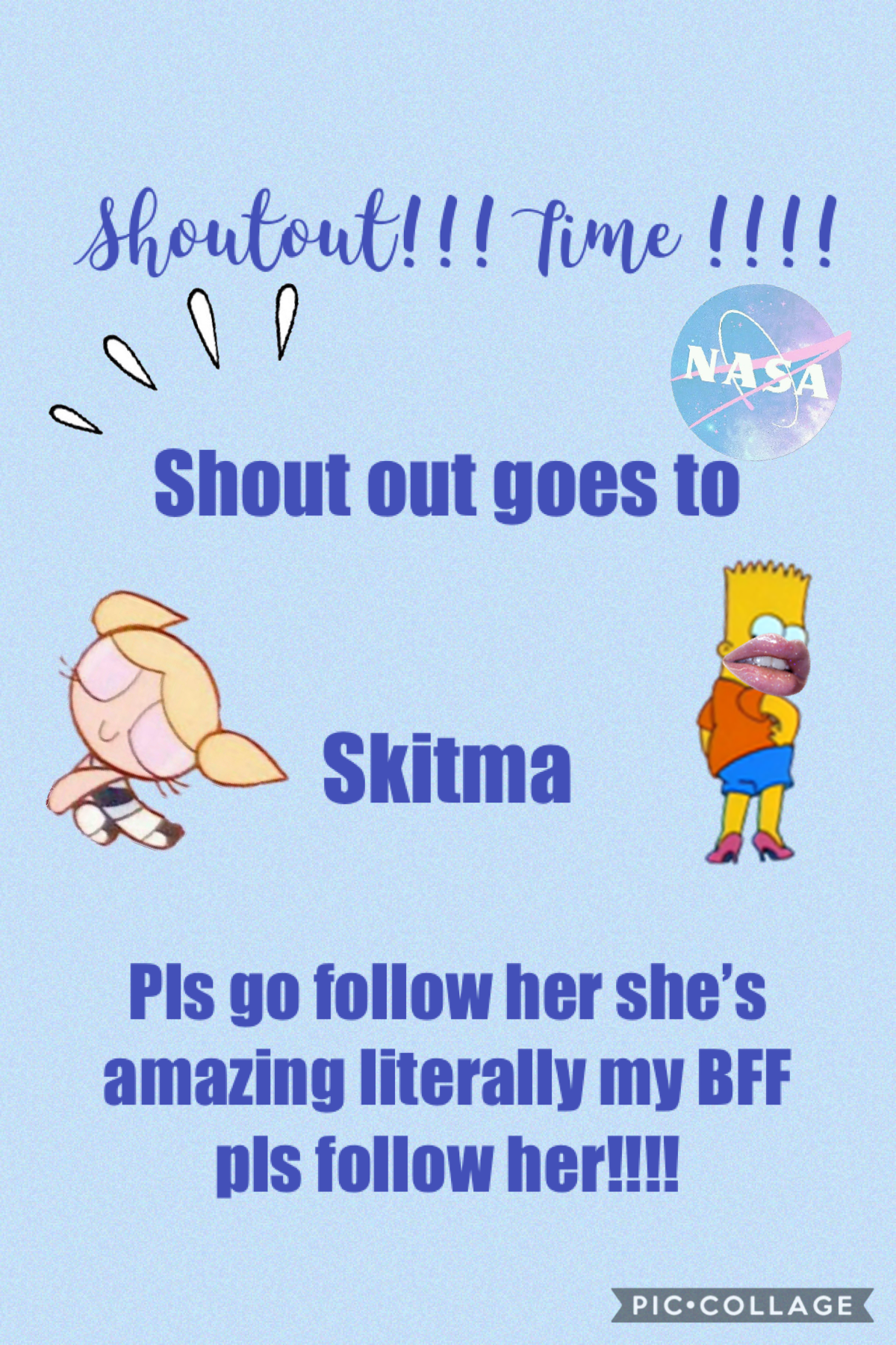 Shout out time

Go follow Skitma NOW