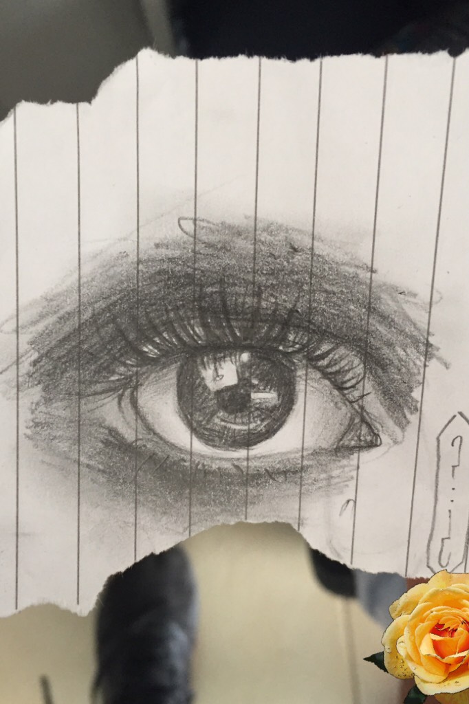  A friend's eye I drew 